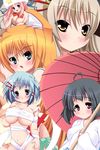  5girls animal_ears blush breasts cleavage highres multiple_girls smile 