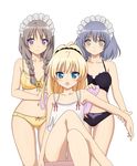  3girls blush highres long_hair mayoi_neko_overrun! multiple_girls photoshop satou_(mayoi_neko_overrun!) short_hair suzuki_(mayoi_neko_overrun!) umenomori_chise 