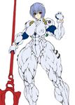  abs ayanami_rei bodysuit breasts extreme_muscles female muscle muscles muscular neon_genesis_evangelion plugsuit purukogi 