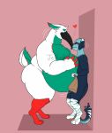 &lt;3 against_surface against_wall anthro avian beak belly belly_squish big_belly bird blue_body blue_fur blush duo feathers felid feline fur glitch_(glitch308) hyper hyper_belly ibis ignacio_(glitch308) jeffieb19 male male/male mammal obese obese_anthro overweight overweight_anthro overweight_male paper_bag pelecaniform pinned pinned_to_wall simple_background size_difference smaller_male smile squish threskiornithid white_body white_feathers 