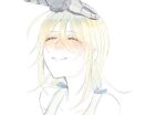  1boy 1girl blonde_hair closed_mouth collarbone daken0208_yona dress headpat long_hair nier nier_(series) simple_background smile white_background white_dress white_hair yonah 