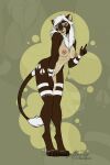  ale-tie anthro blue_eyes breasts brown_body brown_fur claws countershade_torso countershading digitigrade felid female fur hair hi_res leaning leaning_forward lion mammal mane markings nipples nude pantherine rajha solo standing tail_tuft tattoo tuft white_hair 