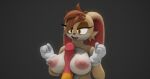  anthro big_breasts breast_play breasts duo female hi_res lagomorph leporid male male/female mammal miles_prower nipples rabbit sega sex sonic_the_hedgehog_(series) titfuck vanilla_the_rabbit 