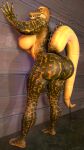 3d_(artwork) 9:16 against_surface against_wall anthro big_butt breasts bubble_butt butt crocodile_(petruz) crocodilian digital_media_(artwork) female hi_res huge_butt kyleroo looking_at_viewer muscular muscular_female nails nipples nude open_mouth petruz_(copyright) purple_eyes raised_tail reptile scalie side_boob smile solo source_filmmaker teeth thick_thighs 