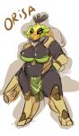  absurd_res anthro azulejo breasts female hi_res looking_at_viewer machine orisa_(overwatch) robot solo thick_thighs 