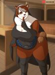  anthro aoino_broome bear female giant_panda hi_res mammal nun nun_outfit overweight 