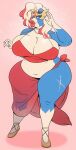  anthro big_breasts blue_body blue_fur bra breasts canid cleavage clothed clothing curvy_figure female footwear fur galacticgoodie generation_8_pokemon hi_res huge_breasts huge_thighs legendary_pokemon lips looking_at_viewer mammal mature_female narrowed_eyes nintendo overweight overweight_anthro overweight_female pokemon pokemon_(species) red_lips scar shoes smile solo standing thick_lips thick_thighs underwear video_games voluptuous zacian 