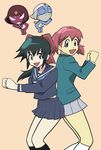  _butt_bump _to_ass_ ass azumaya_koyuki butt_bump dance dancing dororo giroro hinata_natsumi keroro_gunsou keroro_gunsou_ 