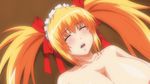  animated animated_gif blush bounce bouncing_breasts breasts eyes_closed gif huge_breasts ikeguchi_natsuho nipples nude oppai_no_ouja_48 orange_hair sex twintails 