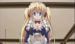  blue_eyes cleavage cup huge_breasts lizlett_l_chelsie long_hair maid omamori_himari rape_any_time twintails 