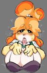  &lt;3 animal_crossing anthro big_breasts black_sclera blush bodily_fluids bra breasts bust_portrait canid canine canis cleavage clothed clothing cum cum_in_mouth cum_inside cum_on_breasts cum_on_hand cum_on_tongue domestic_dog female genital_fluids hair hi_res huge_breasts isabelle_(animal_crossing) lewd_dorky mammal multicolored_body nintendo open_mouth orange_hair portrait shih_tzu solo tongue tongue_out toy_dog two_tone_body underwear video_games white_eyes 
