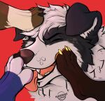  absurd_res anthro border_collie canid canine canis collie domestic_dog enjoying eyes_closed foot_fetish foot_lick foot_play group herding_dog hi_res licking male male/male mammal pastoral_dog paws_on_face sheepdog terry_skai terryskaii_(artist) tongue tongue_out wahmu_lofty 