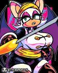  2022 anthro artist_logo artist_name bat batten_rouge cutlass digital_media_(artwork) female hi_res holding_object holding_weapon logo mammal melee_weapon pirate pixel_(artwork) portrait rouge_the_bat sega solo sonic_prime sonic_the_hedgehog_(series) sword th3gadfly three-quarter_portrait weapon 