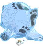  animal_humanoid anthro bubble feet felid felid_humanoid feline female foot_fetish foot_focus foot_grab glue glue_bottle glue_trap glued hi_res hindpaw humanoid kariii latex mammal mammal_humanoid paige pawpads paws rubber soles solo sticky stuck trapped 