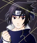  black_eyes black_hair headband lowres male_focus mutsumix naruto solo uchiha_sasuke 