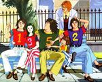  70&#039;s 70's 70s doctor everyone gatchaman group jinpei_the_swallow joe_the_condor jun_the_swan ken_the_eagle long_hair lowres male male_focus oldschool ryu_the_owl tatsunoko_production 