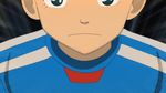  animated animated_gif attack ball blue_hair gif hissatsu inazuma_eleven inazuma_eleven_(series) lowres male male_focus soccer soccer_ball sword utsunomiya_toramaru weapon 