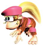  absurdres blonde_hair bottomless dixie_kong donkey_kong_country_2 hat highres 