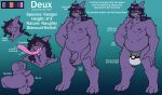  absurd_res anthro anus balls big_balls big_bulge big_butt big_penis bulge butt clothing daniruu deux generation_1_pokemon gengar genitals hair hi_res male model_sheet nintendo nipples overweight overweight_anthro overweight_male penis pokeball_underwear pokemon pokemon_(species) purple_body purple_hair red_eyes sharp_teeth short_tail solo teeth thick_thighs thong tongue underwear 