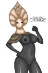  2022 anthro black_body black_nipples female gesture godseeker hi_res hollow_knight humanoid looking_at_viewer magalnik meme nipples pointing pointing_at_viewer solo tagme team_cherry 