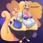  anthro breasts female hi_res nintendo obese overweight pokemon pokemon_(species) shiny_pokemon solo z_dragon 