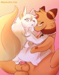  ampharos anthro balls bodily_fluids cowgirl_position duo eyewear female feral freckles from_front_position fur generation_1_pokemon generation_2_pokemon genitals glasses gradient_background hair hi_res latte_(macchiato_fox) leg_grab litho_(stormysparkler) long_hair macchiato_fox male male/female ninetales nintendo on_bottom on_top paws penetration penis pokemon pokemon_(species) pussy sex simple_background vaginal vaginal_penetration 