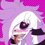  (oc) absurd_res blush bodily_fluids fan_character hi_res human humanoid icon mammal saliva saliva_on_tongue slutforbigweld solo tongue tongue_out undertale undertale_(series) undertale_au 