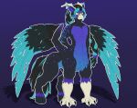  alex_(disambiguation) anthro avian griff gryphon male muscular mythological_avian mythological_creature mythology smile smirk solo taurus tenkelly wings 