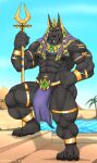  anthro anubian_jackal anubis canid canine canis deity egyptian_mythology hi_res jackal male male/male mammal middle_eastern_mythology mythology nickgray solo 