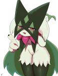  ambiguous_gender anthro black_body fur generation_9_pokemon green_body green_fur hi_res meowscarada nintendo pokemon pokemon_(species) solo suru56nee 