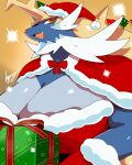  anthro big_breasts blue_body breasts clothed clothing female gearfactory generation_5_pokemon looking_at_viewer mammal nintendo pokemon pokemon_(species) samurott smile solo video_games 