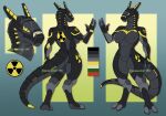  2022 2_toes 3_fingers anthro breasts defiant_drills digitigrade featureless_breasts featureless_crotch feet female fingers hi_res machine model_sheet nude radiation_symbol robot simple_background solo symbol synth_(vader-san) toes 