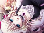  1girl blonde_hair blue_eyes game_cg hell_guide long_hair m_no_violet solo 