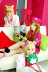  animal_ears bear_ears book cosplay doctor glasses irabu_ichirou kuuchuu_buranko lowres mayumi_(trapeze) nurse stuffed_animal stuffed_toy teddy_bear trapeze 