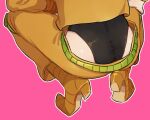  1boy ass ass_focus black_leotard bracelet dio_brando from_behind honlo jacket jewelry jojo_no_kimyou_na_bouken leotard long_sleeves male_focus pants pink_background pointy_footwear simple_background solo squatting stardust_crusaders thighs yellow_jacket yellow_pants 