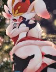  anthro anthro_on_anthro anthro_penetrated anthro_penetrating anthro_penetrating_anthro anus areola big_butt blush breasts butt butt_grab christmas christmas_clothing cinderace clothed clothed_sex clothing duo ear_blush female female_penetrated from_behind_position fur generation_8_pokemon hand_on_butt hi_res holidays inteleon lagomorph looking_back male male/female male_penetrating male_penetrating_female mammal medium_breasts nintendo nipples one_eye_closed penetration penile penile_penetration penis_in_pussy pink_anus pink_nipples pokemon pokemon_(species) prrrrrrmine sex uncensored vaginal vaginal_penetration white_body white_fur 