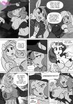  anthro anthrofied applejack_(mlp) big_breasts blush breasts cleavage clothed clothing equid equine female freckles friendship_is_magic group hasbro hat headgear headwear hi_res horn mammal my_little_pony one_breast_out pia-sama pinkie_pie_(mlp) rainbow_dash_(mlp) rarity_(mlp) unicorn witch_hat 