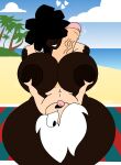  &lt;3 absurd_res angel angel_humanoid beach big_breasts big_penis black_body black_hair black_skin breast_grab breast_play breasts duo female genitals hair hand_on_breast hi_res human humanoid male male/female mammal not_furry penis rexon02 seaside sex size_difference thick_thighs titfuck white_hair wide_hips 