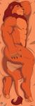  1:3 absurd_res anthro body_hair butt dakimakura_design disney felid fur happy_trail hi_res lion looking_at_viewer lying male mammal mature_male mufasa muscular nexus on_side orange_body orange_fur pantherine red_body red_fur smile solo the_lion_king 