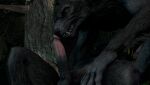  3d_(artwork) anthro bethesda_softworks canid canine castusheoc deep_throat digital_media_(artwork) duo fellatio growling hi_res male male/male mammal musk oral penile penis_on_head penis_sniffing sex skyrim skyrim_werewolf sniffing source_filmmaker the_elder_scrolls were werecanid werecanine werewolf 