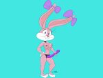  absurd_res anthro babs_bunny dildo female hi_res lagomorph leporid mammal rabbit sex_toy strapon tiny_toon_adventures warner_brothers 