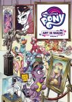  &lt;3 &lt;3_eyes 2018 andy_price angel_(mlp) apple_bloom_(mlp) applejack_(mlp) bag blue_body bonbon_(mlp) book cheerilee_(mlp) cloak clothing detailed_background diamond_(gem) earth_pony english_text equid equine female feral fluttershy_(mlp) friendship_is_magic gem group happy hasbro hi_res horn horse inside inspired_by_formal_art lagomorph leporid looking_at_another looking_at_object male mammal mona_lisa_(artwork) my_little_pony official_art on_display orange_body painting pedestal pegasus pony purple_body rabbit rainbow_dash_(mlp) rarity_(mlp) scootaloo_(mlp) sculpture smile suspicious sweetie_belle_(mlp) text tongue tongue_out trixie_(mlp) twilight_sparkle_(mlp) unicorn white_body winged_unicorn wings yellow_body 
