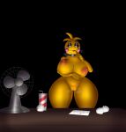  absurd_res animatronic anthro areola avian bedroom_eyes big_areola big_breasts big_butt bird breasts butt chicken el_jyjys female five_nights_at_freddy&#039;s five_nights_at_freddy&#039;s_2 furniture galliform gallus_(genus) genitals hand_on_breast hi_res machine narrowed_eyes paper phasianid pussy robot scottgames seductive sharp_teeth soda_bottle solo table teeth thick_thighs toy_chica_(fnaf) wide_hips yellow_body 