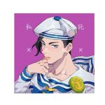  1boy absurdres birthmark black_hair blue_eyes dixie_cup_hat hat highres honlo joestar_birthmark jojo_no_kimyou_na_bouken jojolion kira_yoshikage_(jojolion) lips long_sleeves looking_at_viewer male_focus military_hat portrait sailor sailor_collar sailor_hat solo 