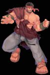  bara beard bulge facial_hair large_pectorals manly mature_male muscular muscular_male pectorals ryu_(street_fighter) thick_eyebrows thick_thighs thighs topless_male 