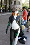  1girl airbrushed bodysuit cosplay female imp imp_midna latex latex_suit lowres midna nintendo non-asian photo real skin_tight solo the_legend_of_zelda the_legend_of_zelda:_twilight_princess twilight_princess 