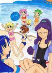  accord_sensei amitie arle_nadja ball bikini carbuncle madou_monogatari popoi puyopuyo raffine rider_(puyopuyo) seriri swimsuit 