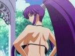  animated animated_gif bikini bounce bouncing_breasts breasts eiken gif huge_breasts long_hair lowres misono_kirika pony_tail ponytail purple_hair swimsuit unaligned_breasts very_long_hair 