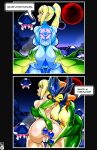  2koma absurd_res anal_beads bogexplosion comic crack_ship crossover duo english_text female female/female hi_res human humanoid instant_loss_2koma interspecies interspecies_relationship league_of_legends mammal marine merfolk metroid nami_(lol) nintendo riot_games samus_aran sex_toy split_form text 