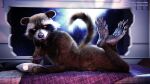  3d_(artwork) absurd_res alcohol beverage blender_(software) claws cocktail digital_media_(artwork) feet flirting genitals guardians_of_the_galaxy hi_res hindpaw licking licking_lips male mammal marvel paws penis procyonid raccoon rocket_raccoon soles solo space stormrider toes tongue tongue_out 